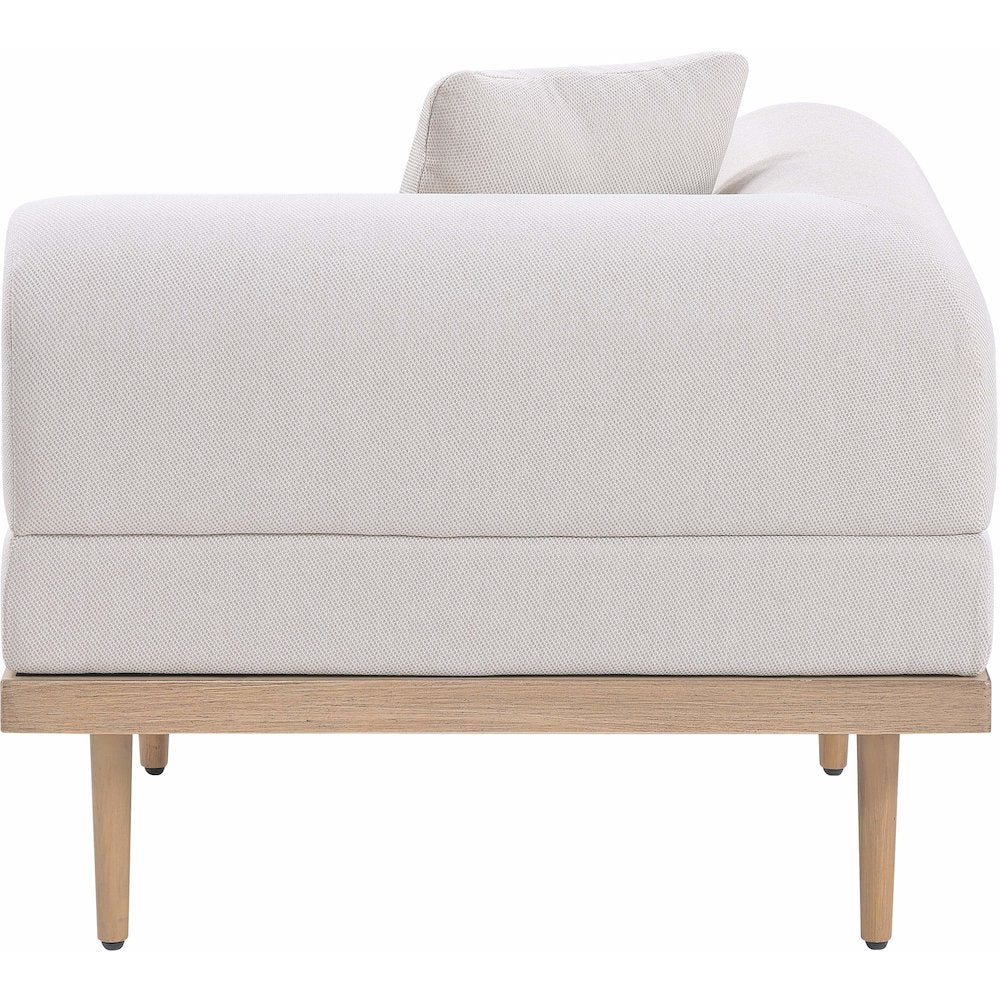 Laguna Beige Water Resistant Fabric Outdoor Modular Corner Chair