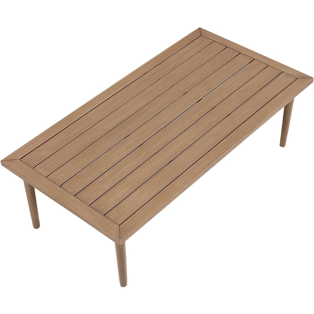 Laguna Natural Aluminum Outdoor Patio Coffee Table