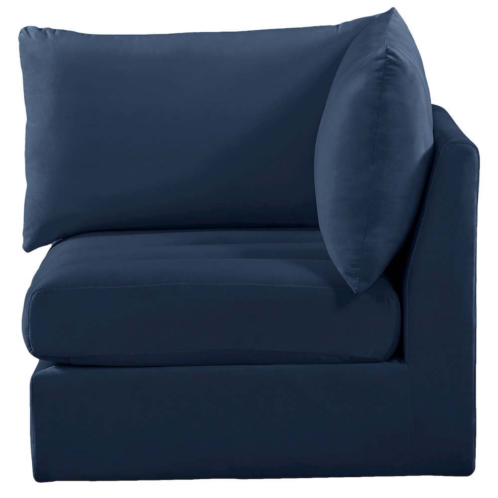Jacob Navy Velvet Corner