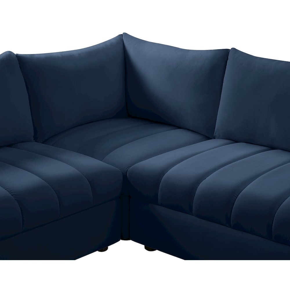 Jacob Navy Velvet Modular Sectional
