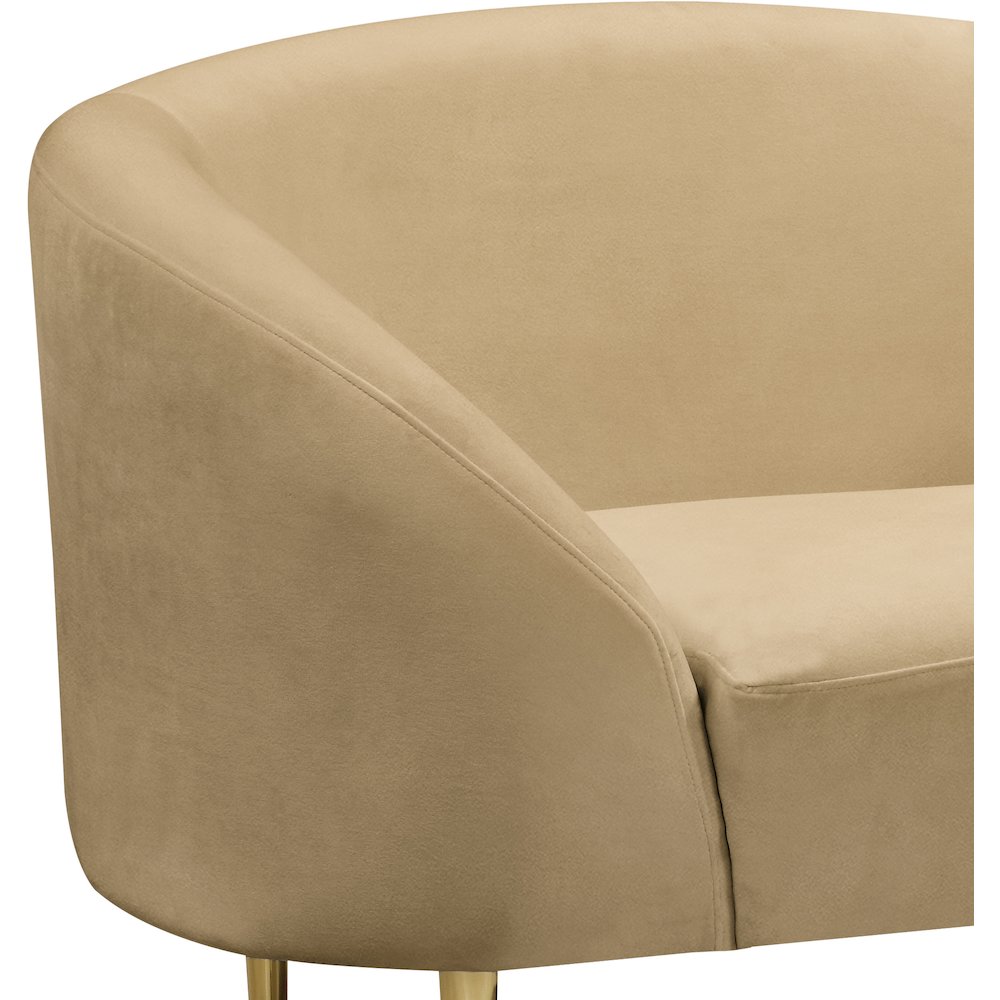 Ritz Camel Velvet Chair