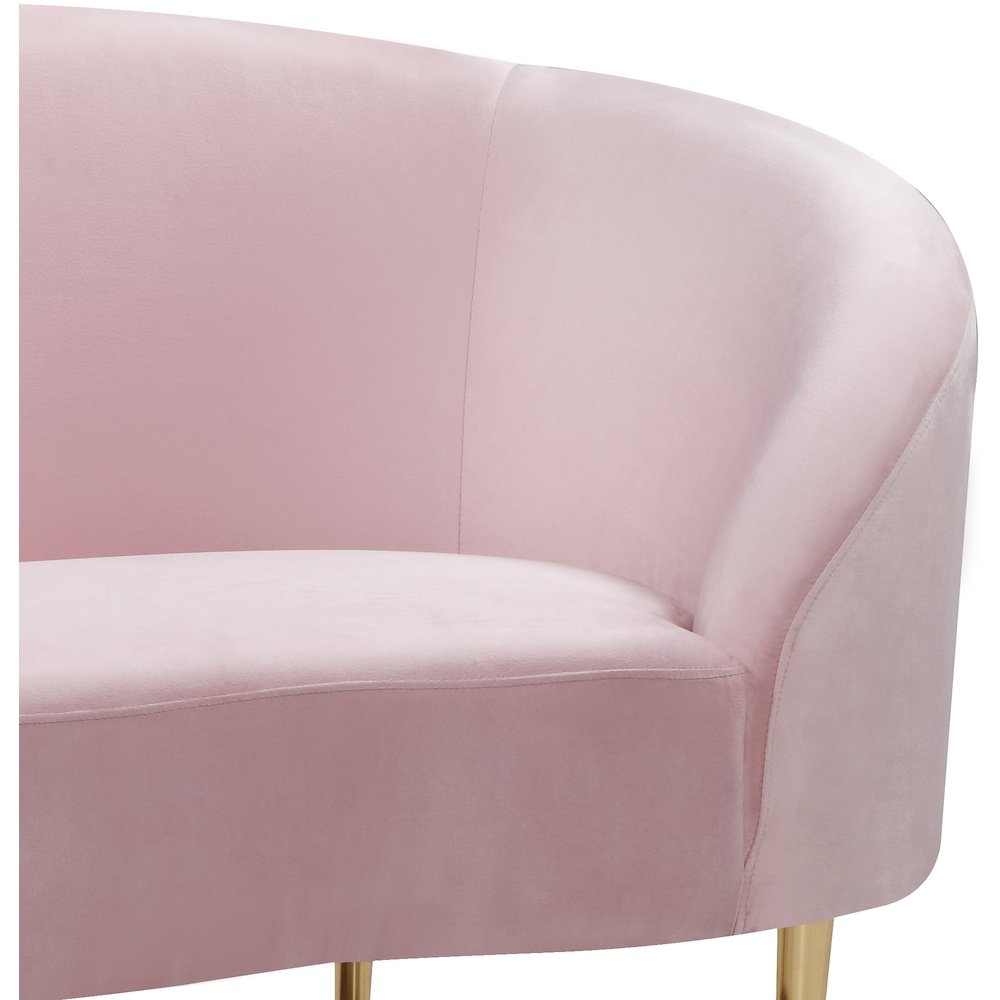 Ritz Pink Velvet Chair