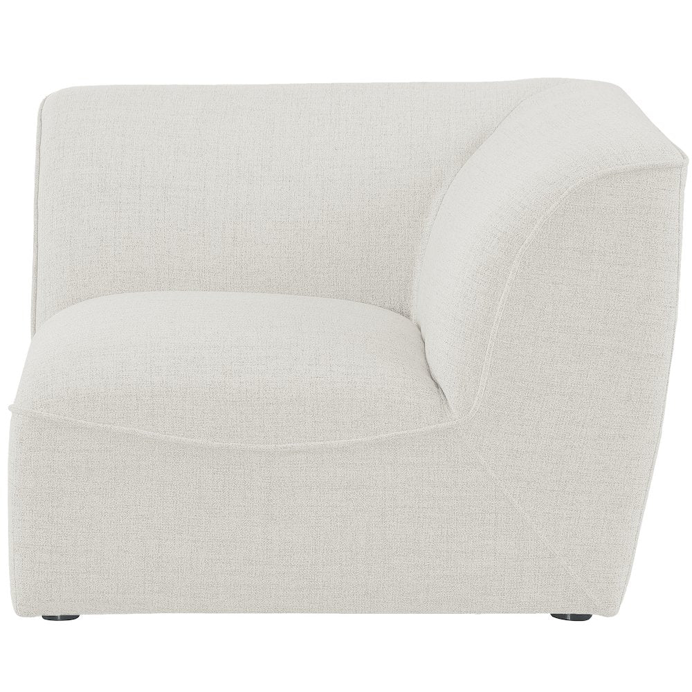 Miramar Cream Durable Linen Textured Corner