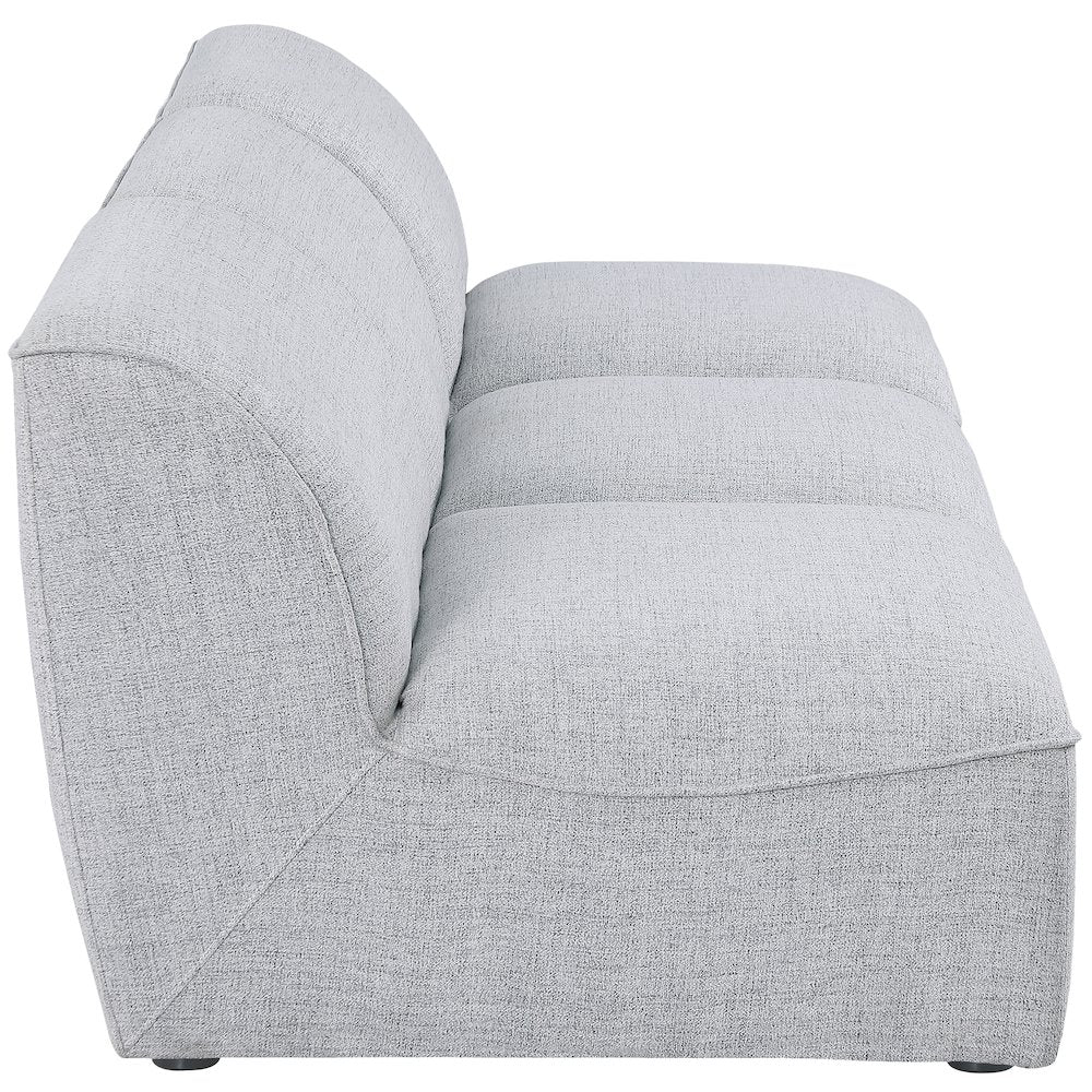 Miramar Grey Durable Linen Textured Modular Sofa