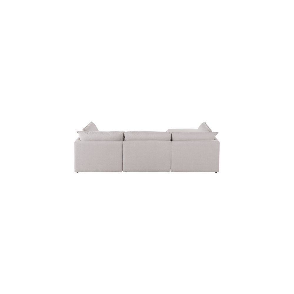 Mackenzie Beige Durable Linen Textured Modular Sectional