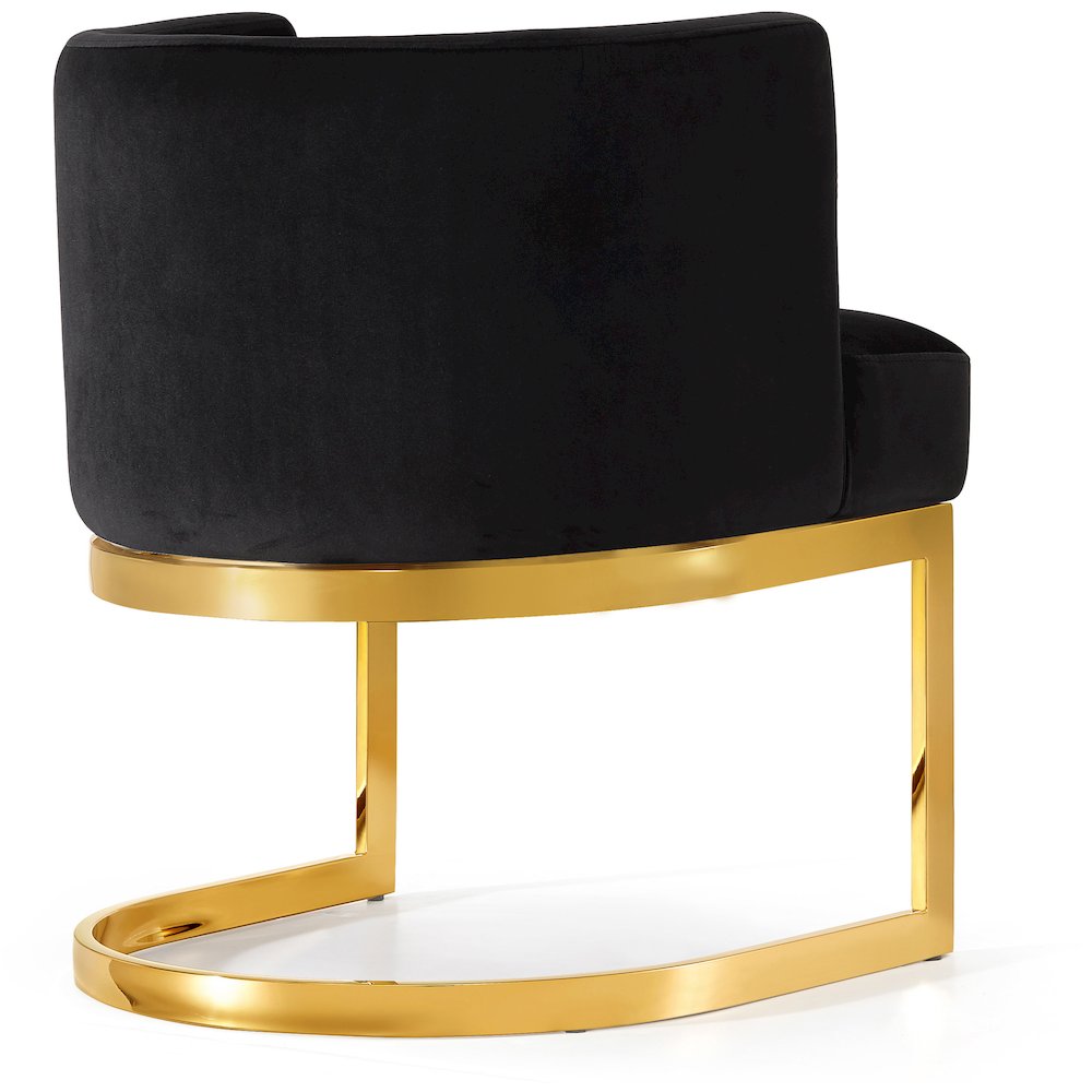 Gianna Black Velvet Dining Chair