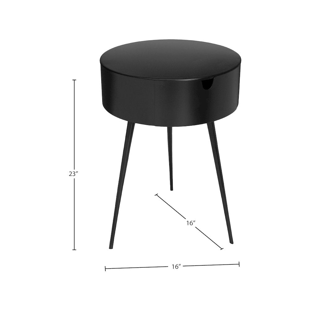 Bali Black Night Stand
