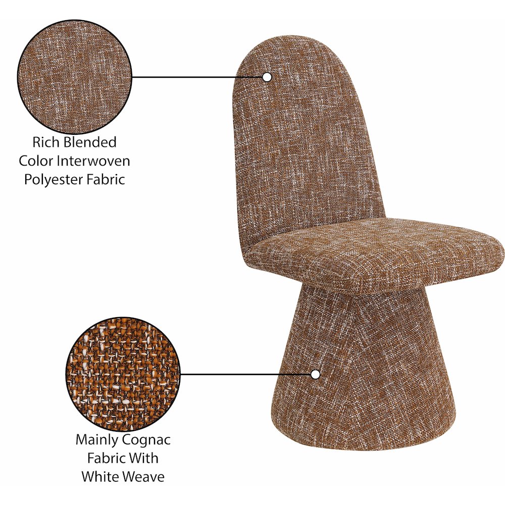 Renuar Cognac Dining Chair, Set of 2