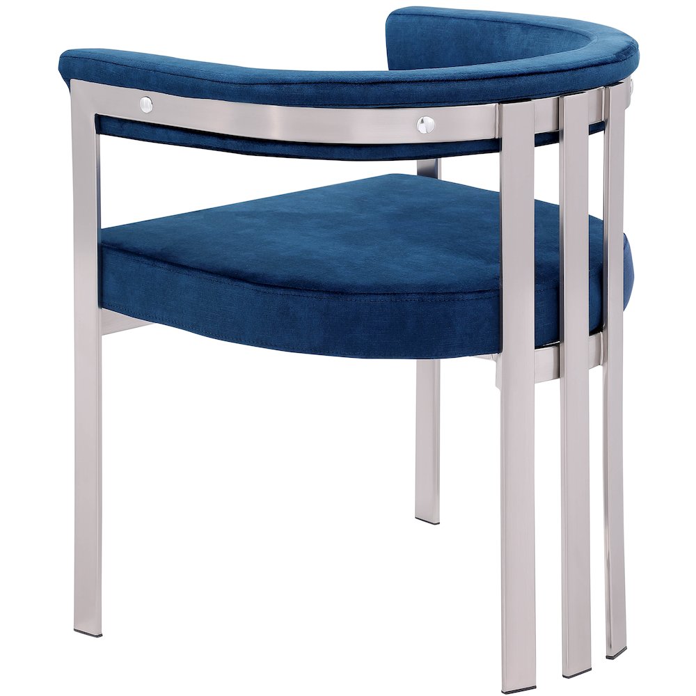 Marcello Navy Velvet Dining Chair, Set of 2