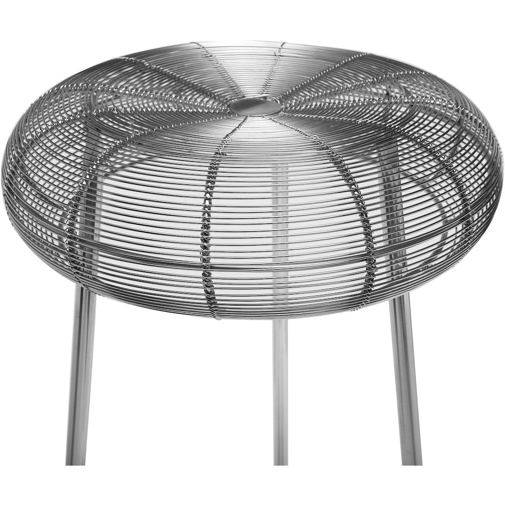 Tuscany Silver Metal Counter Stool