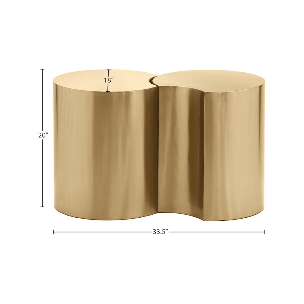 Dimple Gold End Table