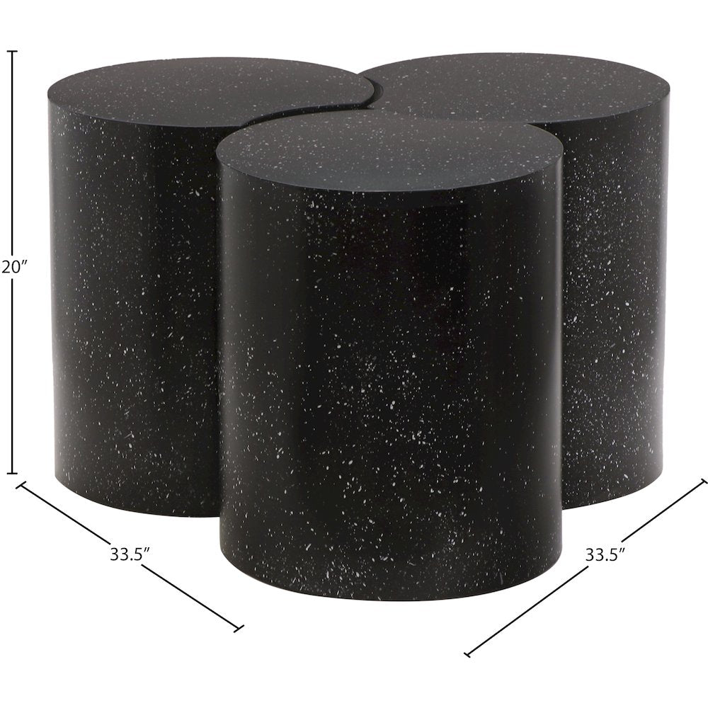 Dimple Black Coffee Table