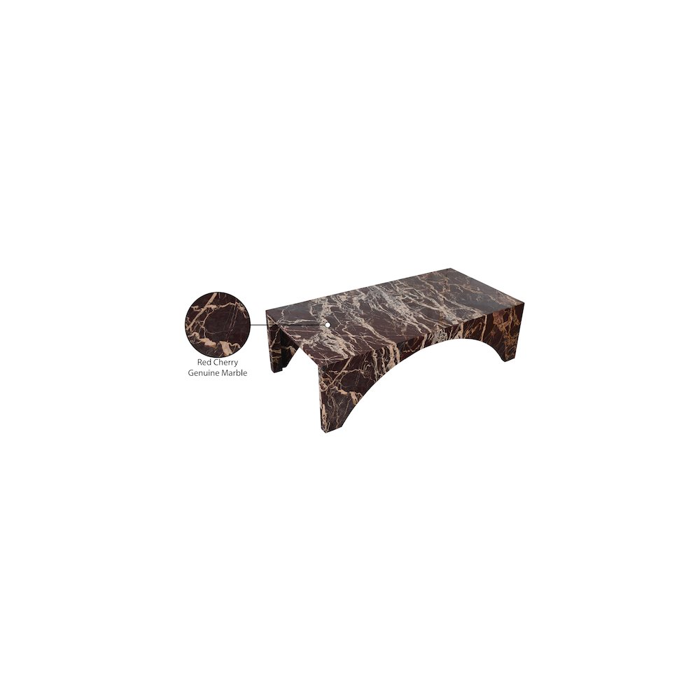 Palermo Cherry Marble Coffee Table