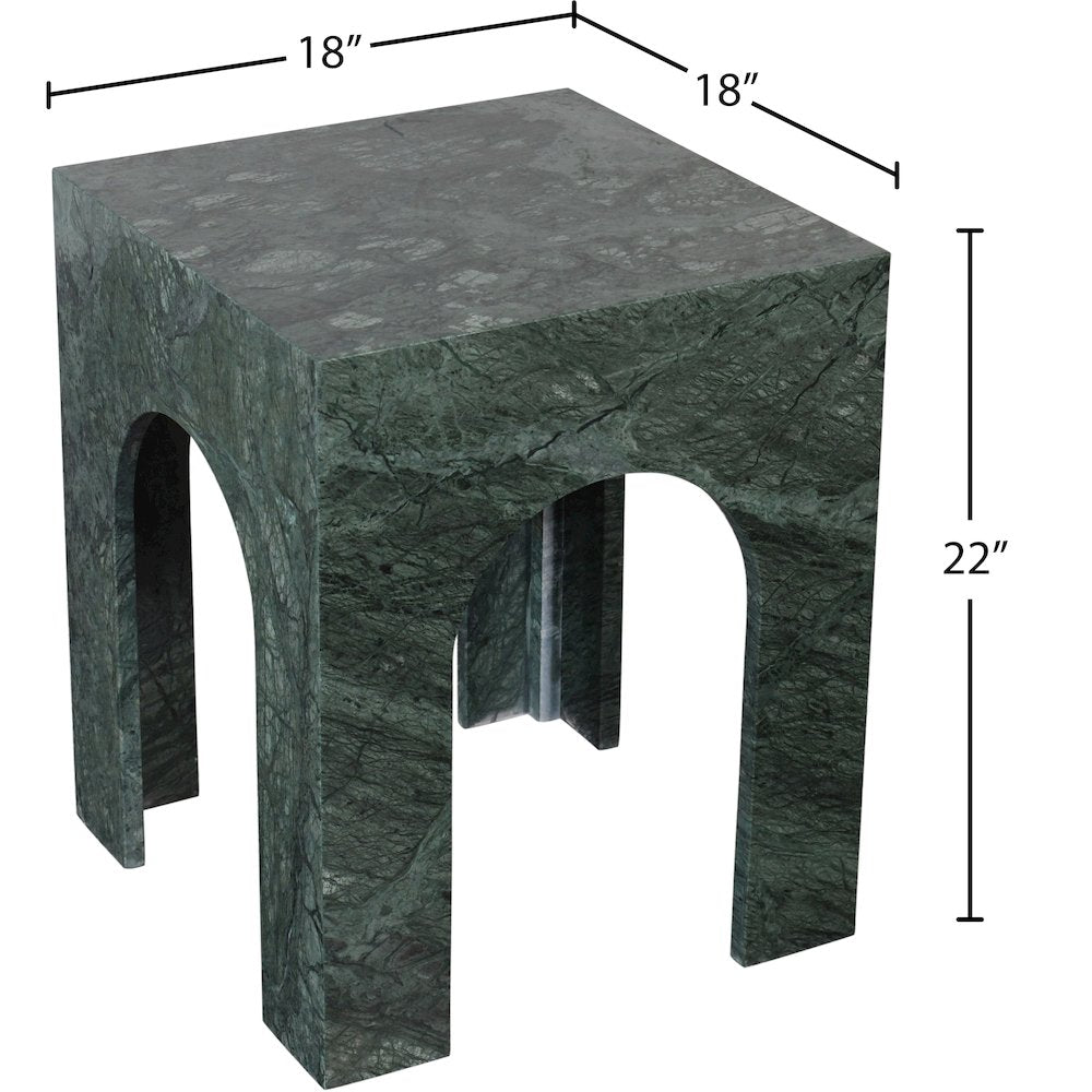 Palermo Green Marble End Table