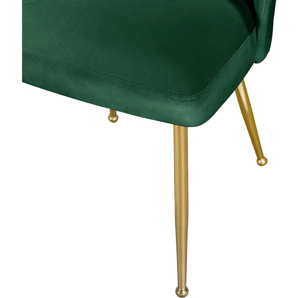 Logan Green Velvet Dining Chair, Set of 2