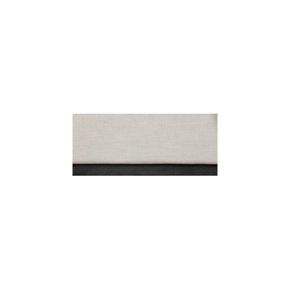 Alfie Beige Linen Textured Fabric Full Bed