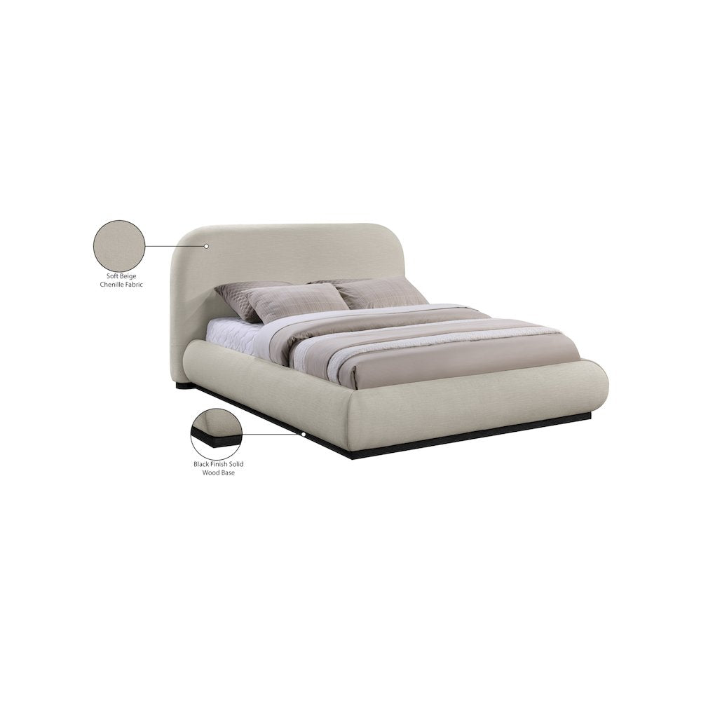 Vaughn Beige King Bed
