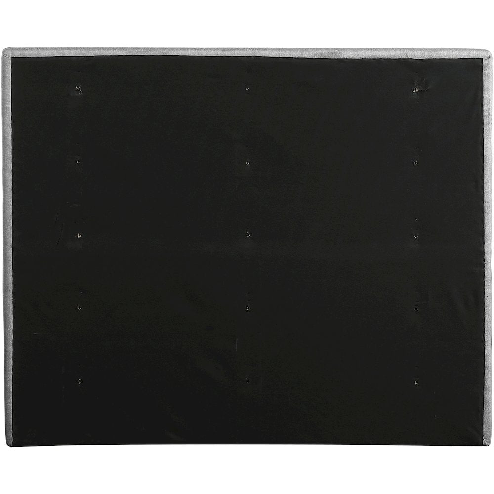 Adam Grey Linen Textured Fabric Full Bed