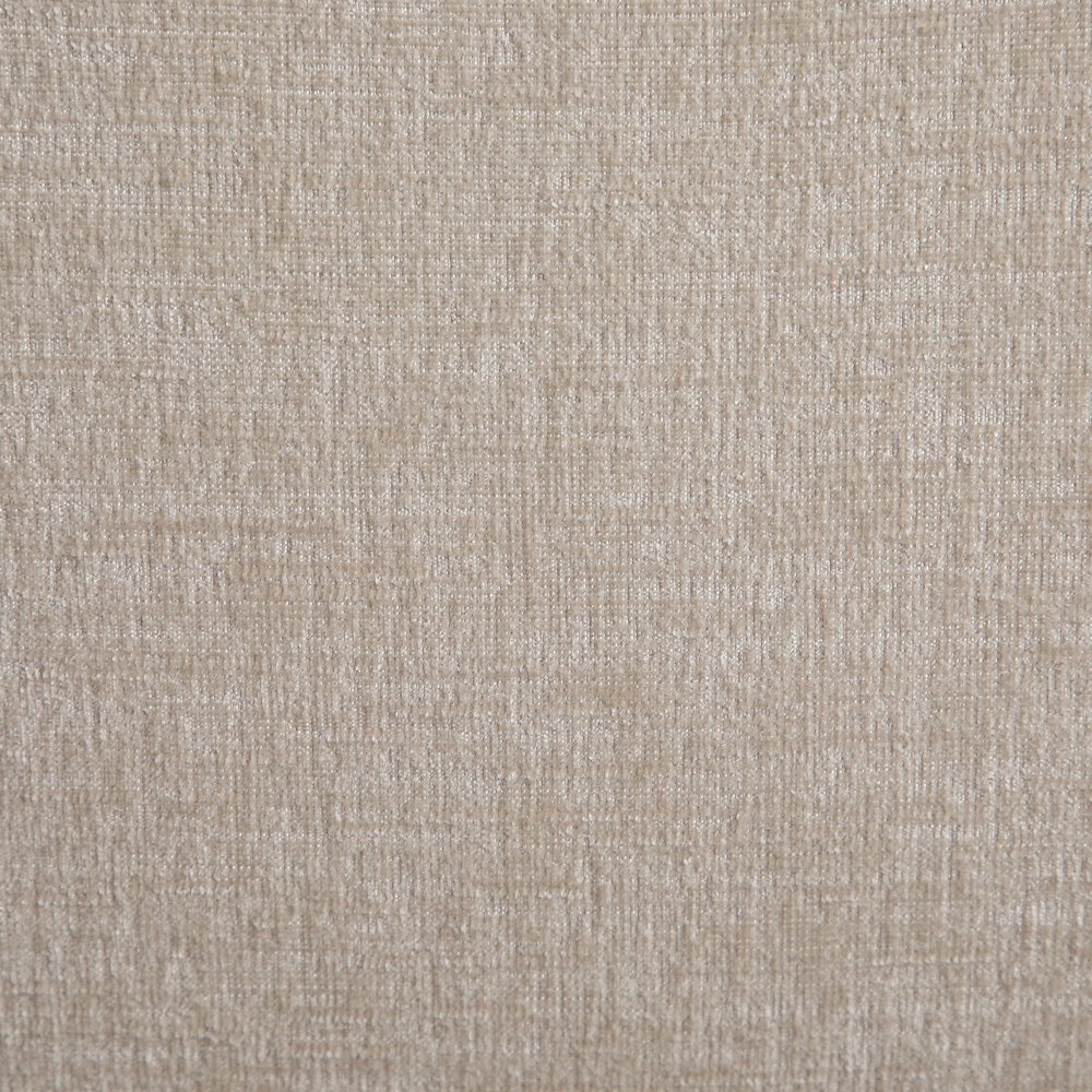 Adam Beige Chenille Fabric Queen Bed