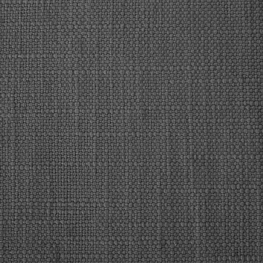 Brooke Grey Linen Textured Fabric Queen Bed