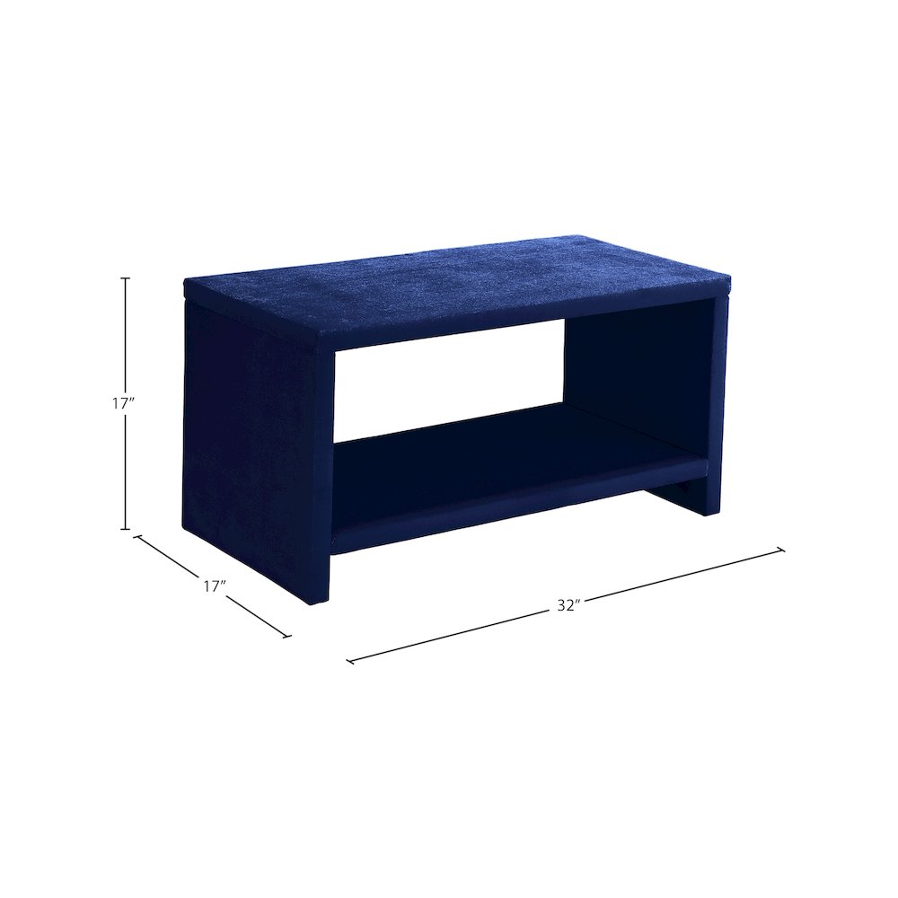 Cleo Navy Velvet Night Stand