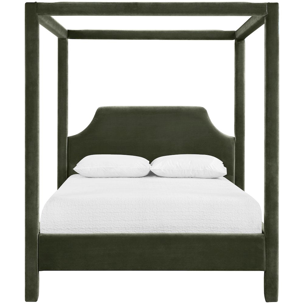 Dawson Green Velvet Upholstered King Bed