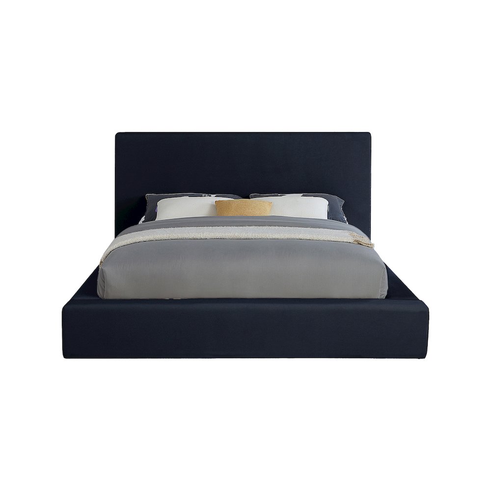 Dorian Navy Velvet Full Bed