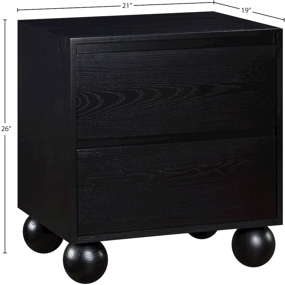 Kent Black Night Stand