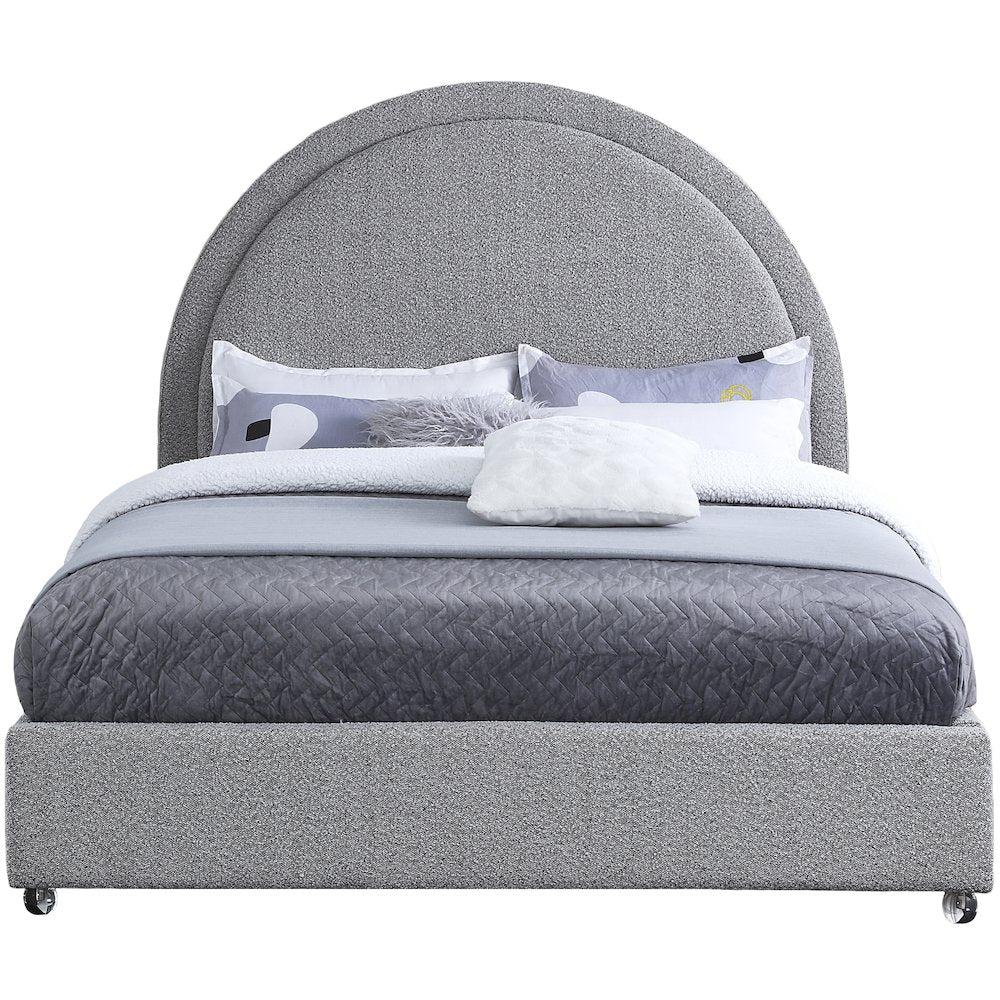 Milo Grey Fabric Full Bed