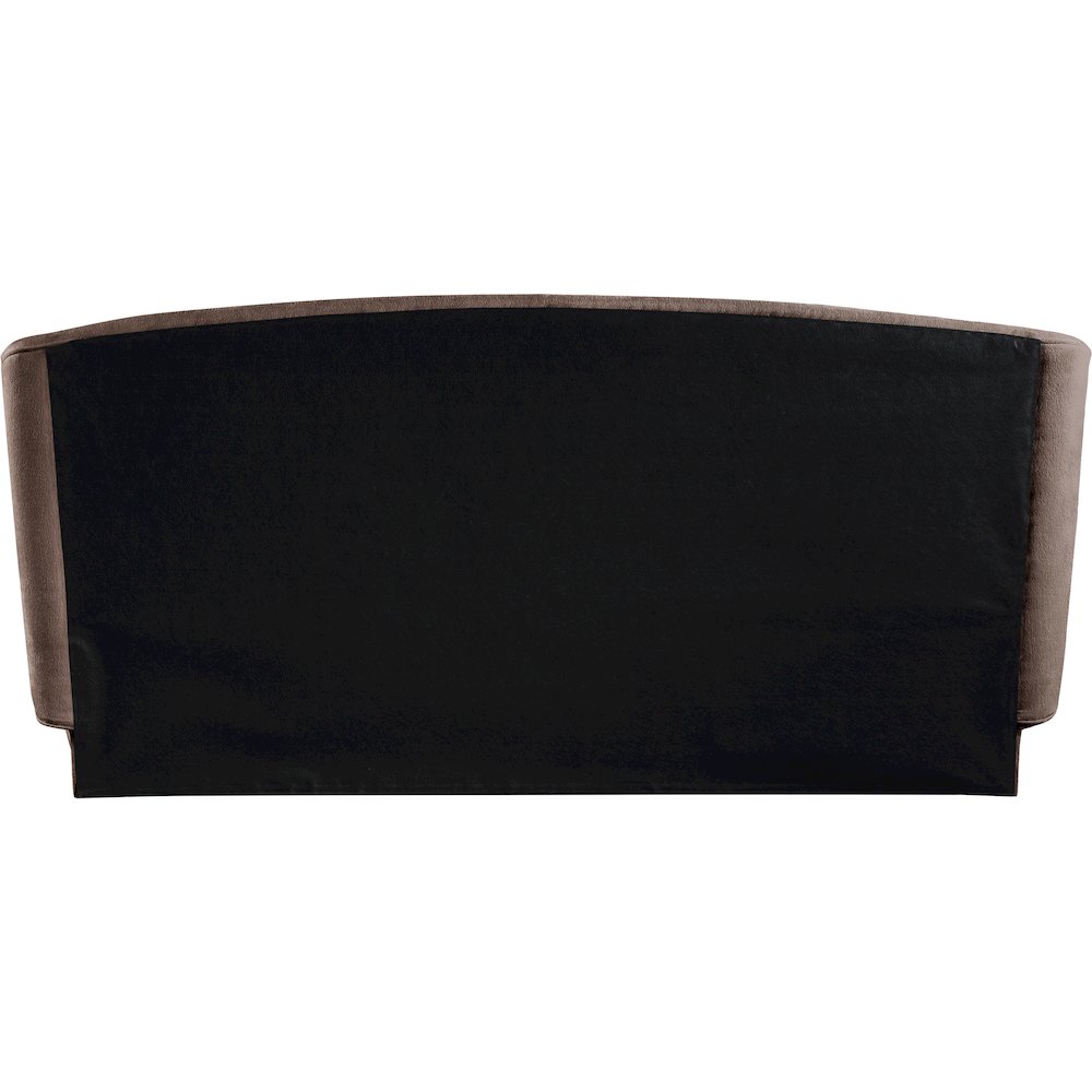 Sandro Brown Chenille Fabric Upholstered Full Bed