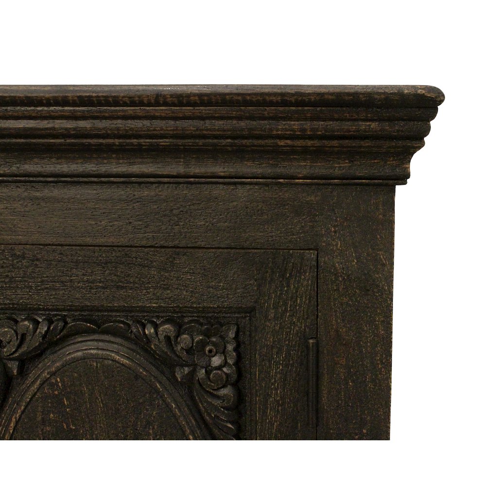 Athena 4-Door Sideboard in Antique Black