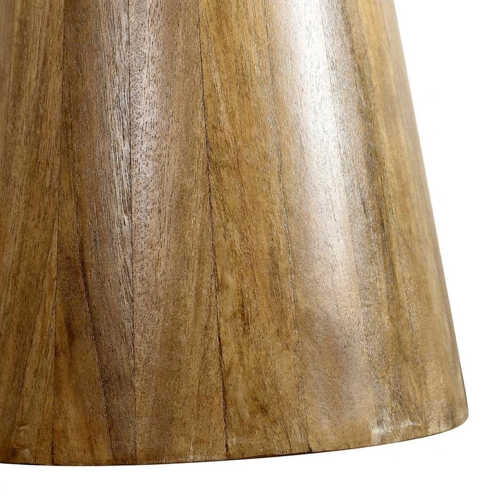 Solid Mango Wood Round Counter Height Bar Table, Distressed Natural