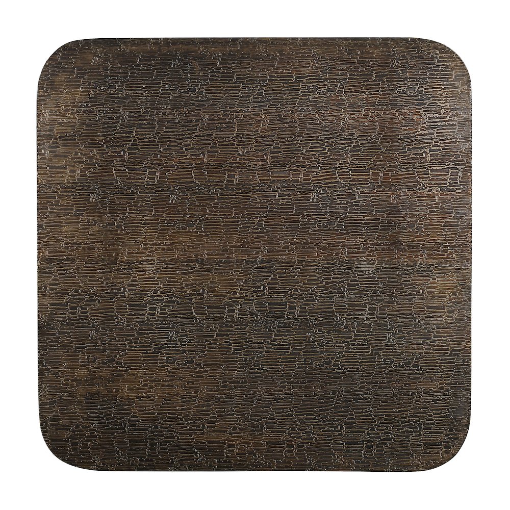 Landon 32" Cocktail Table in Stamped Brass