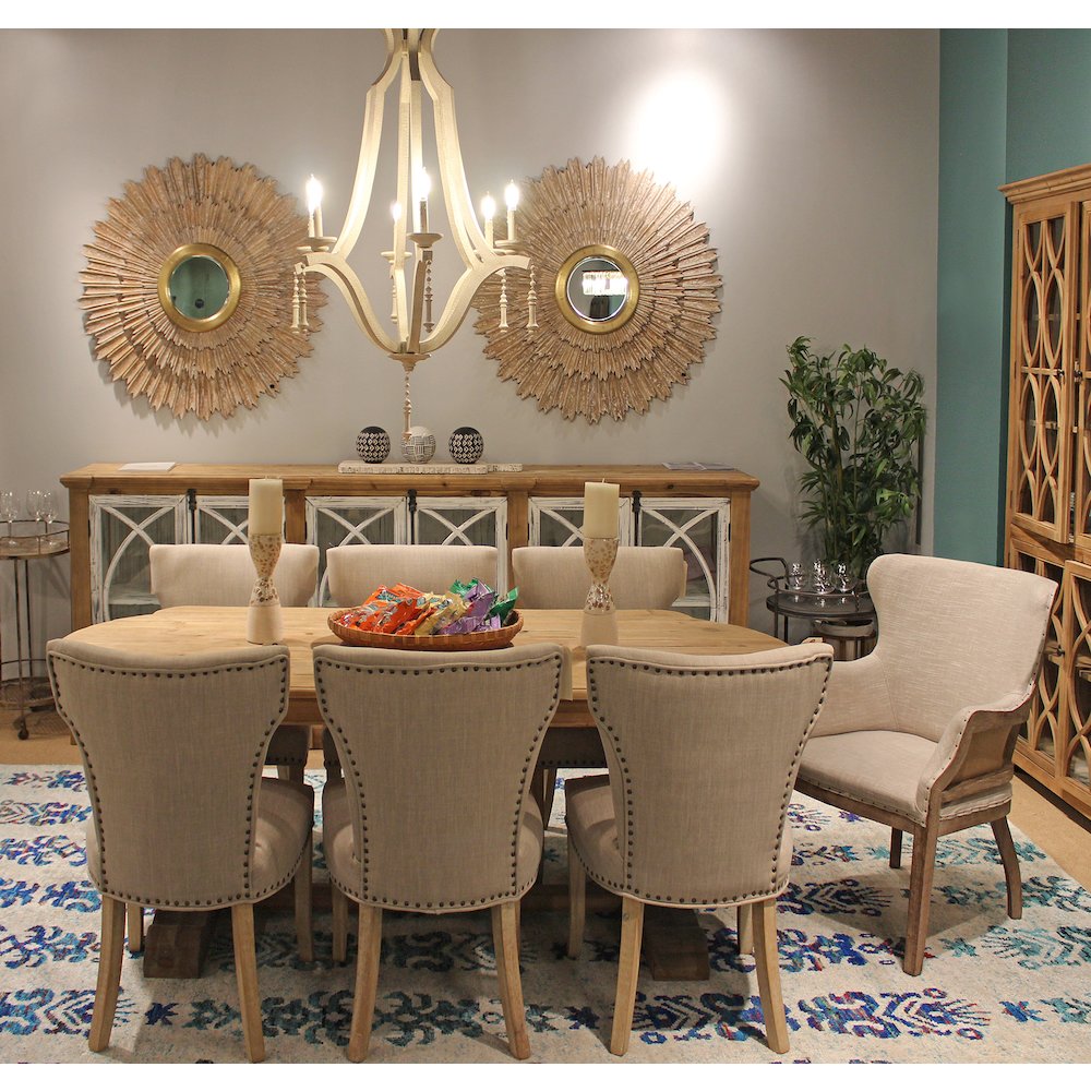 Manhattan Beach Carrom 84" Dining Table