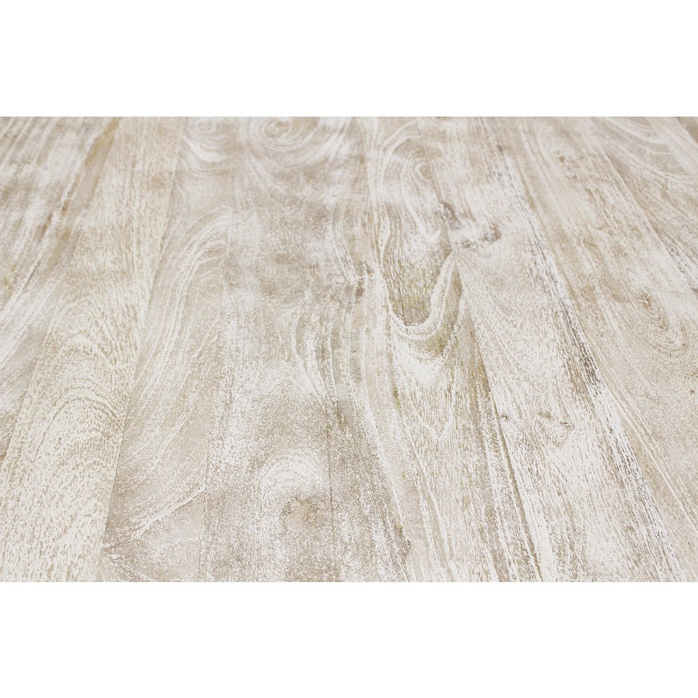 Benedict 58" Round Dining Table in White Wash