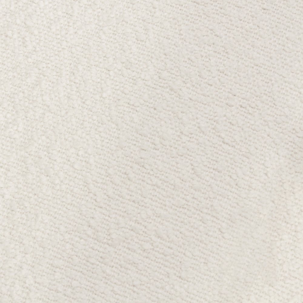 Venus Lounge Chair in Ivory Boucle on Natural Solid Wood
