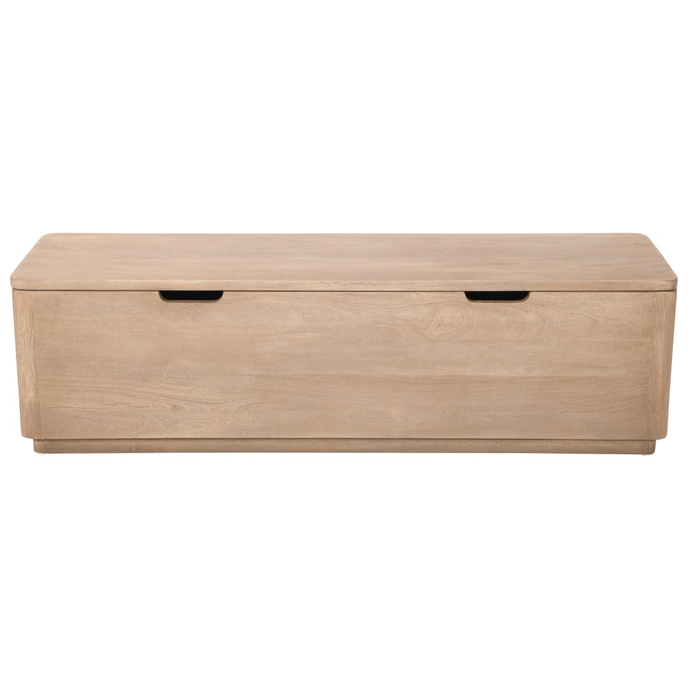 Argyle Storage Bench in Light Ash Ivory Reclaimed Wood