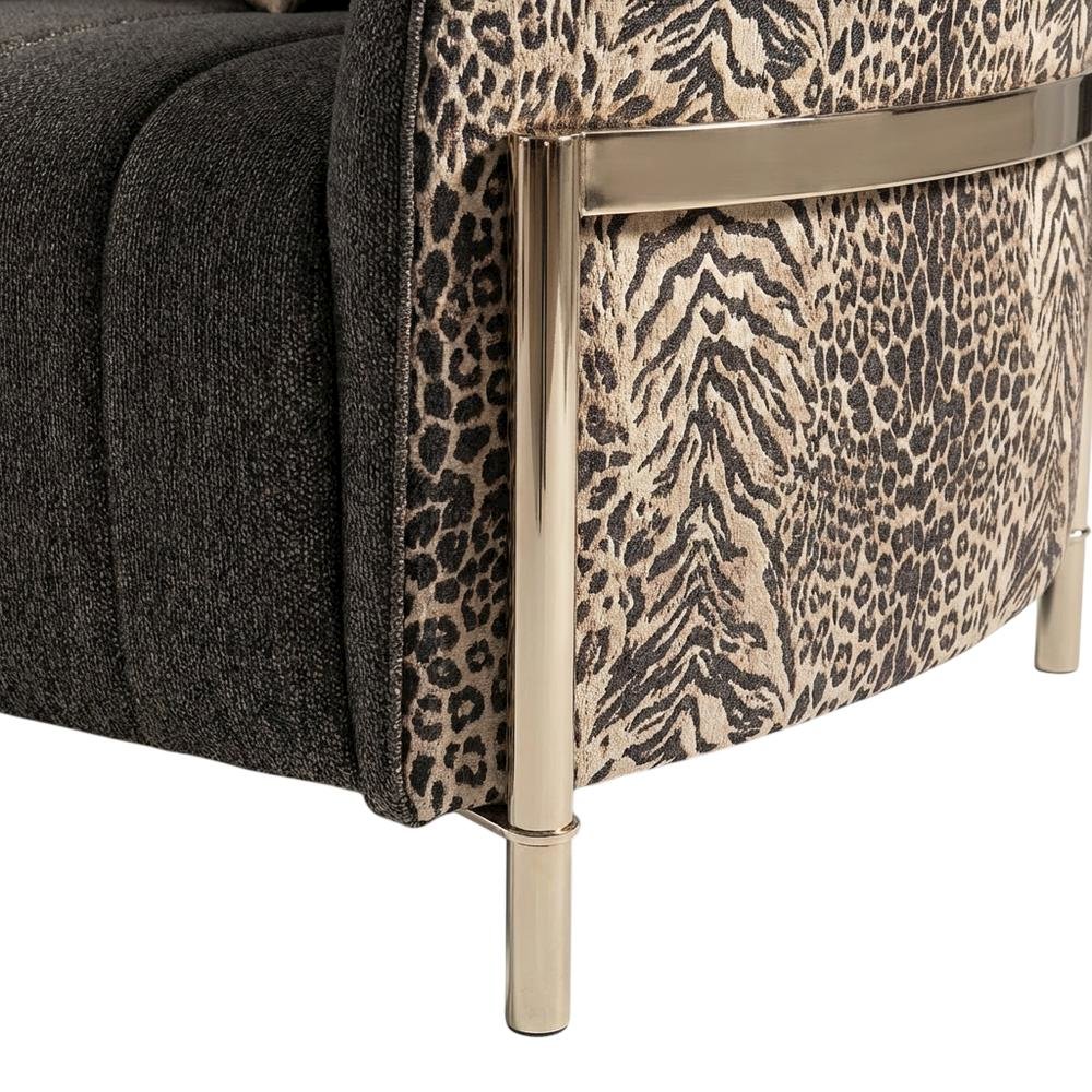 Lisbon Sofa - Onyx/Gold