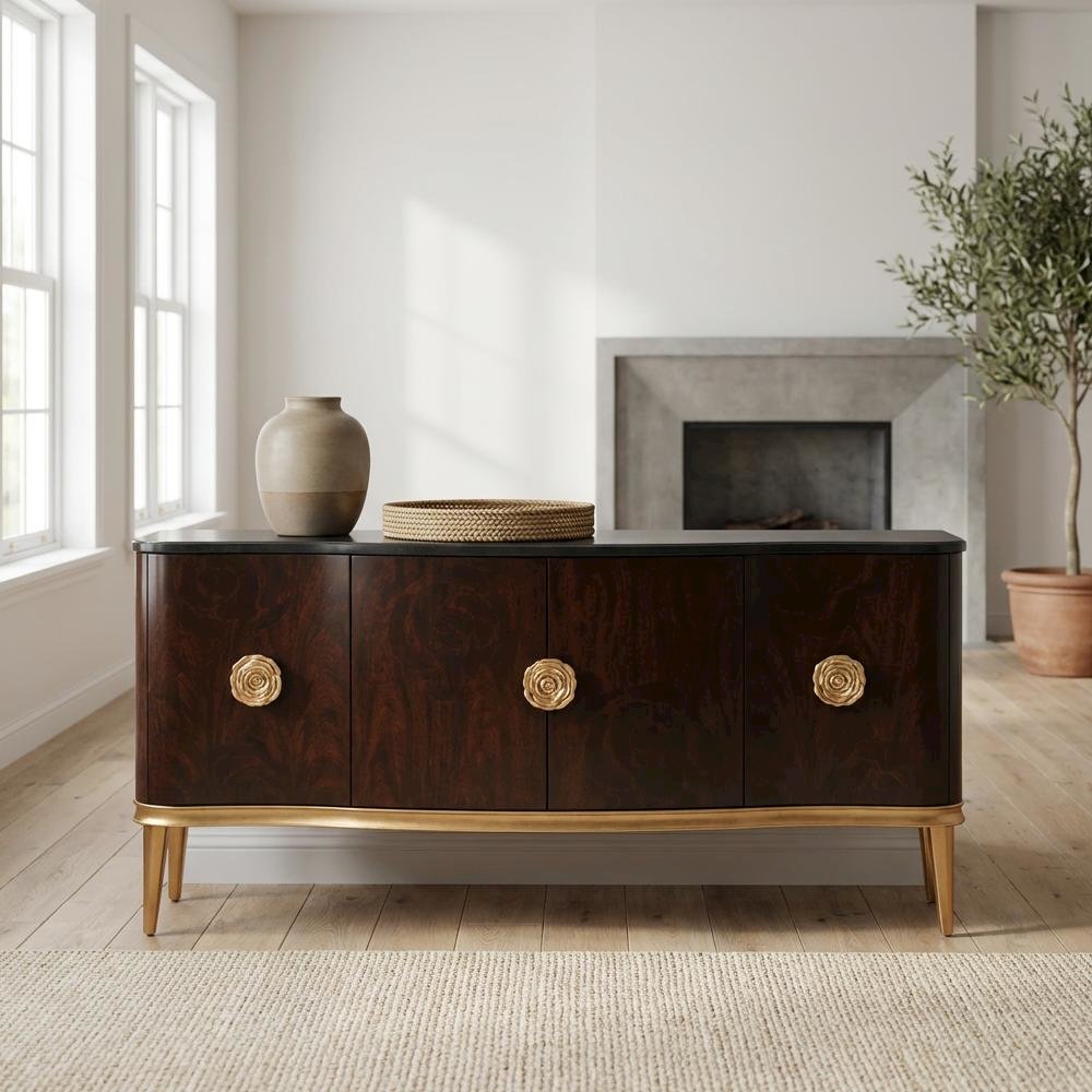 Camellia Field Sideboard - Warm Pecan