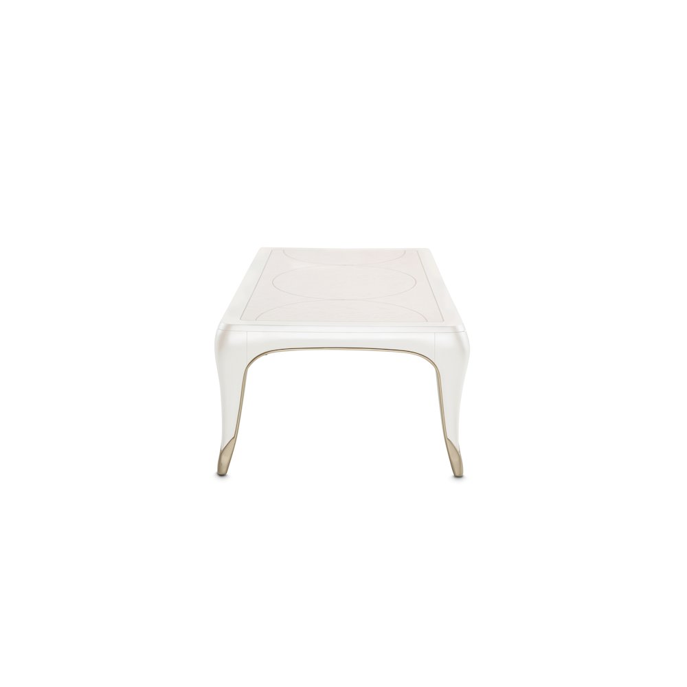 London Place Rectangular Cocktail Table - Creamy Pearl