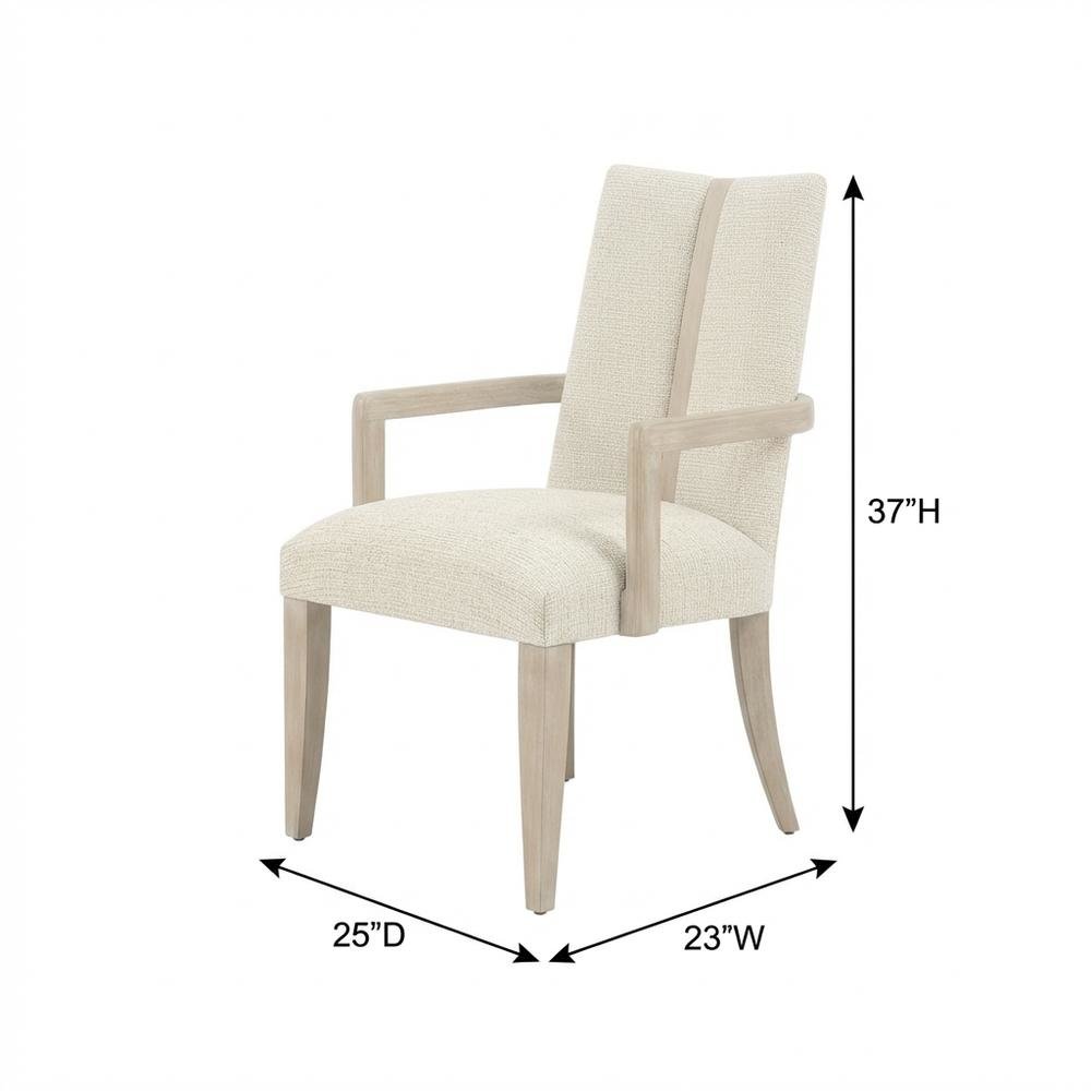 Lotus Bay Dining Arm Chair - Tusk/Sand