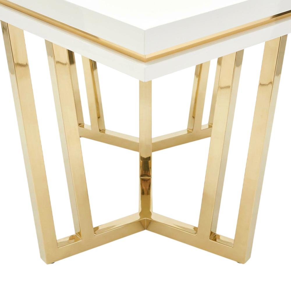 Palm Gate Rectangular Dining Table - Cloud White