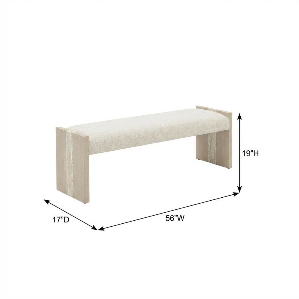 Lotus Bay Bench - Sand