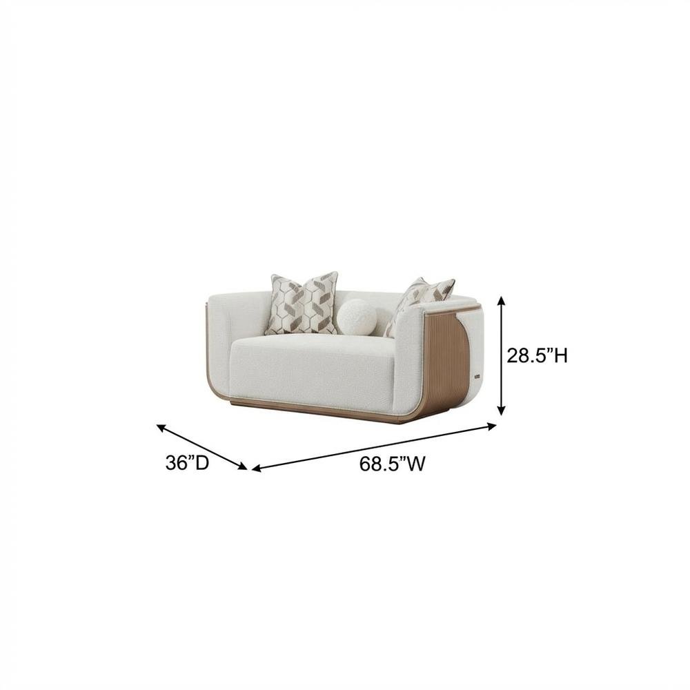 West Kensington Loveseat - Buff/Seal Salt Caramel