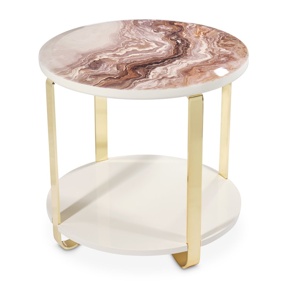 Ariana End Table - Gold