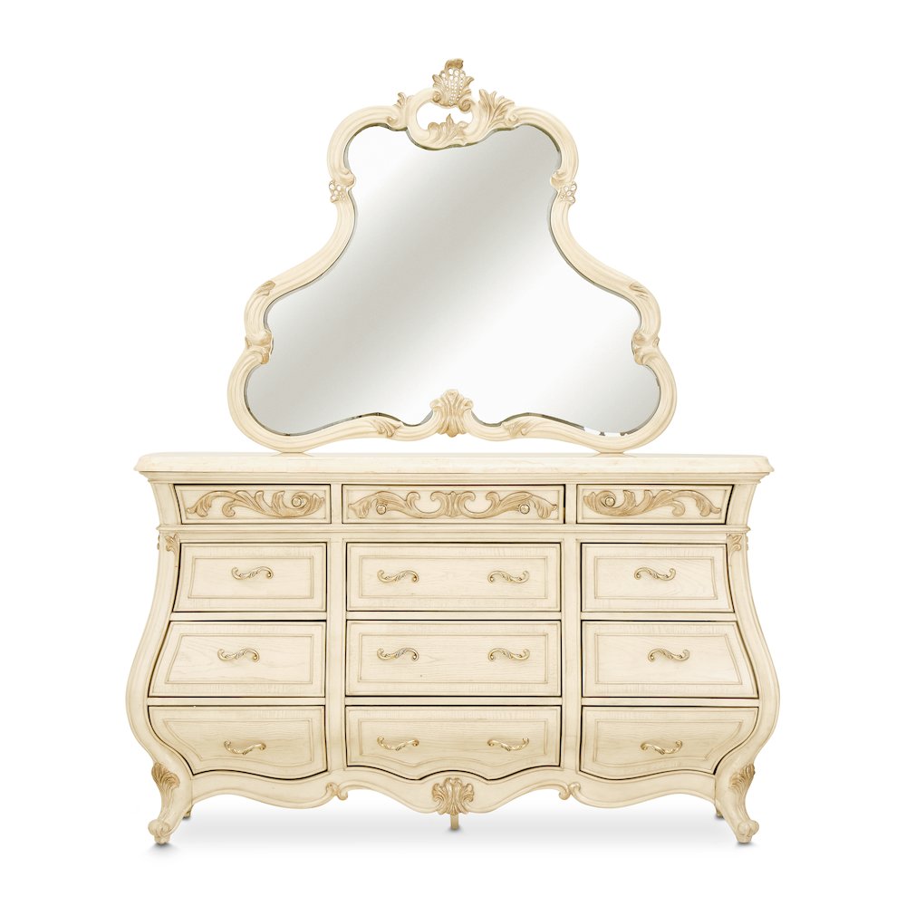 Platine de Royale Dresser with Mirror - Champagne