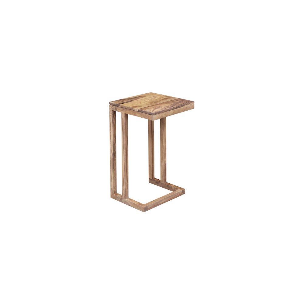 Porter Designs Urban Solid Sheesham Wood End Table, Natural (Set of 2)