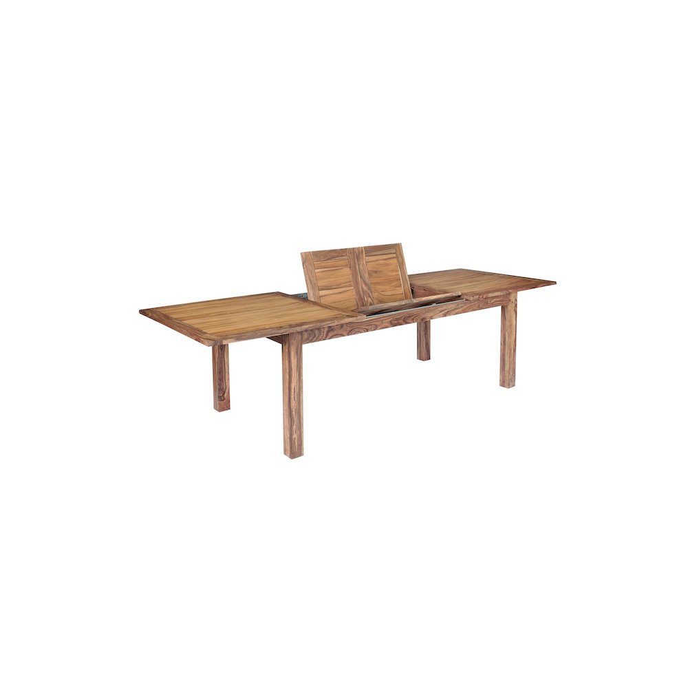 Porter Designs Urban Solid Sheesham Wood Double Leaf Dining Table, Brown