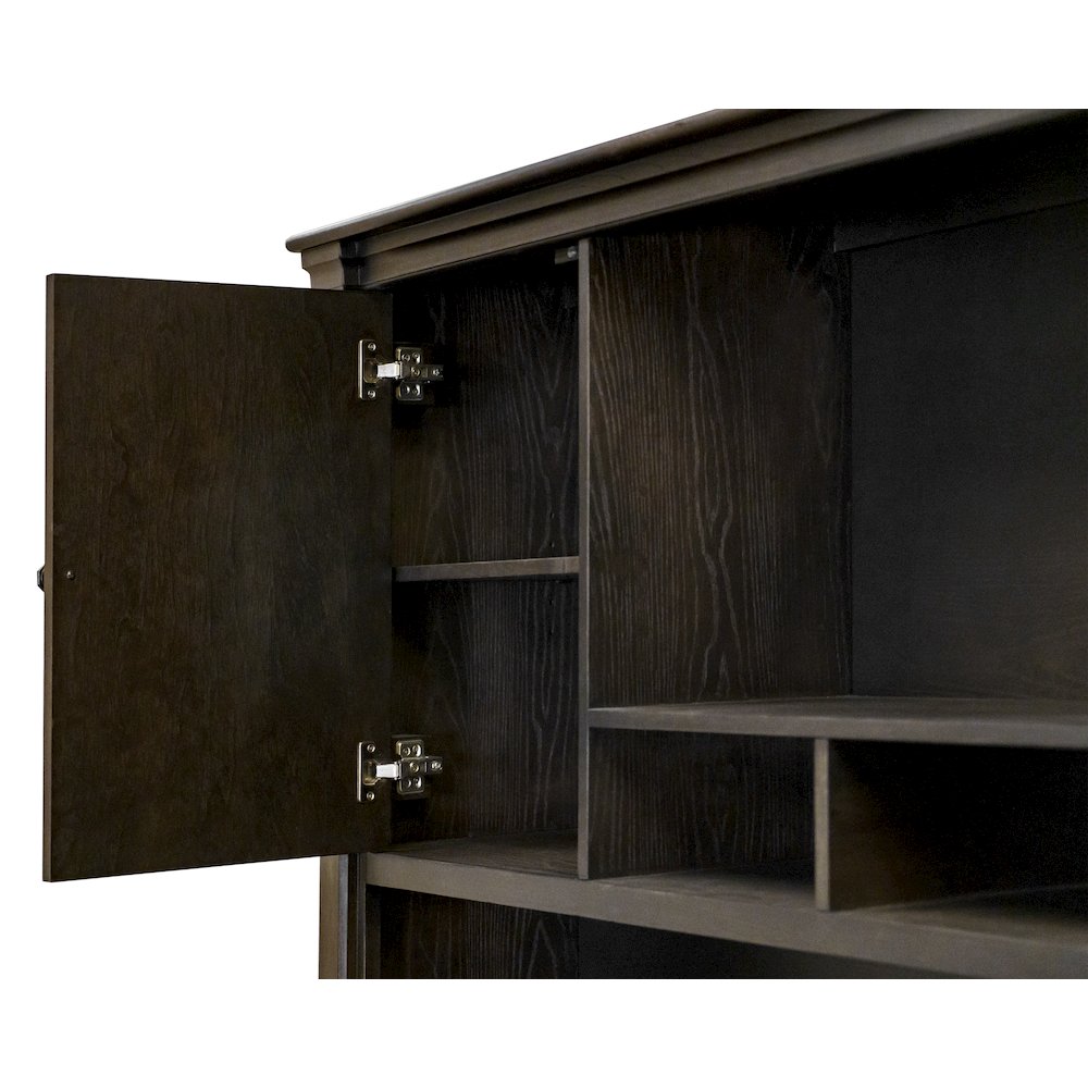 Kingston Wood Hutch With Doors, Fully Assembled