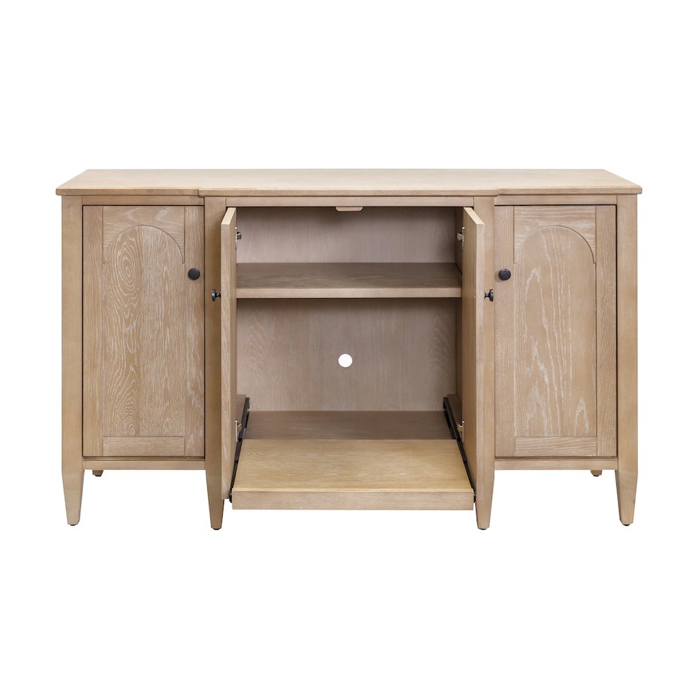 Laurel Wood Console, Wood Accent Cabinet, Fully Assembled